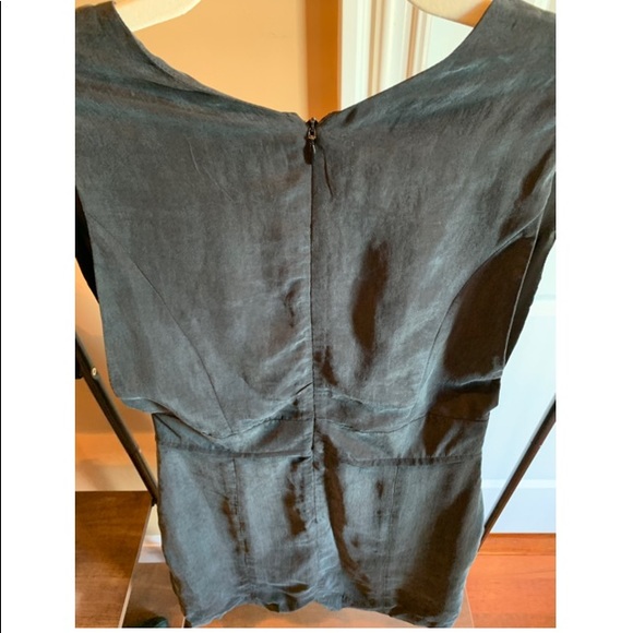 Anine Bing Washed Silk Deep V Neck Dress, Sz S - Picture 4 of 8